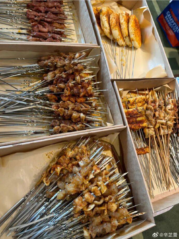 辛芷蕾回老家鹤岗狂炫烧烤小串，满桌硬货滋滋冒油，网友：隔着屏幕流口水
